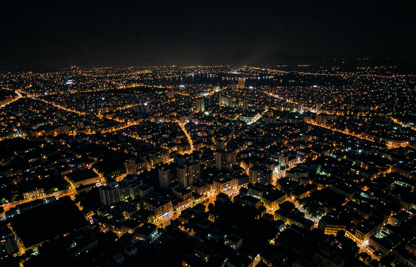 Beirut skyline at night, home of GoldenDeal Agency in Hamra